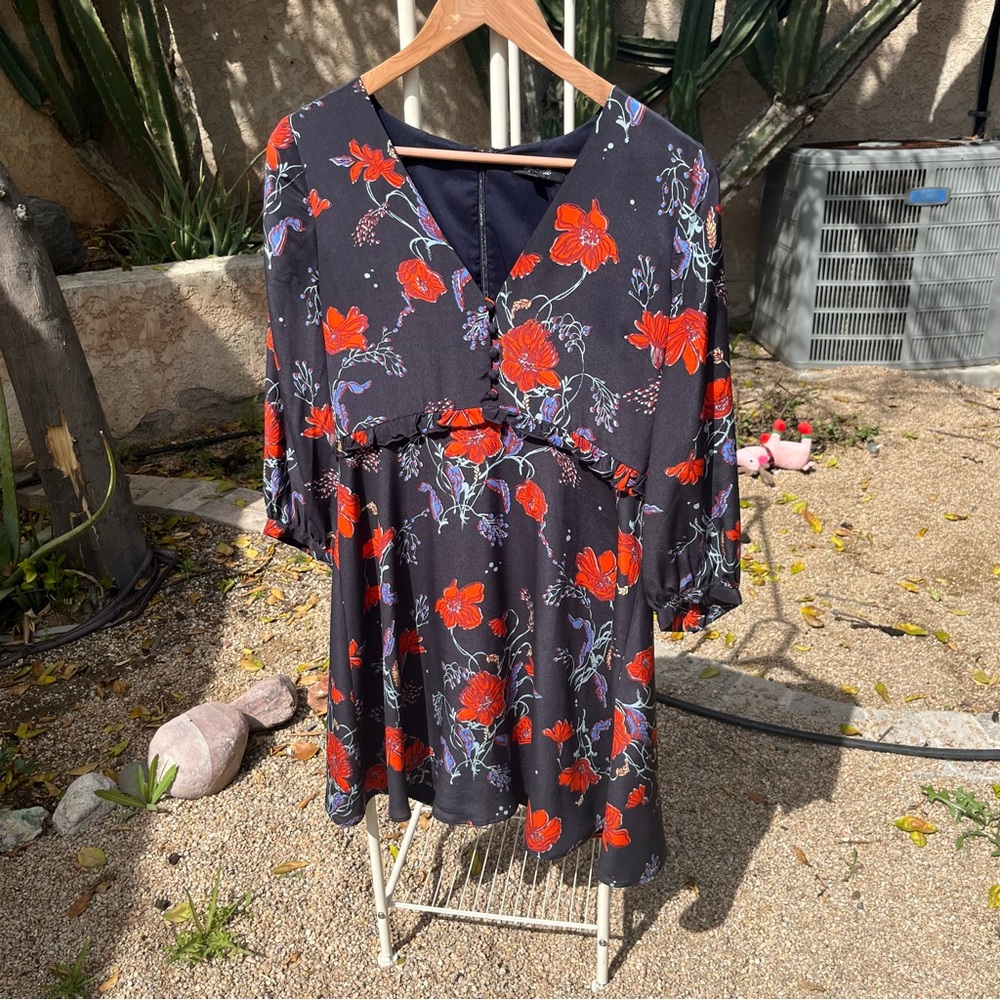 NWOT silk Madewell a-line dress